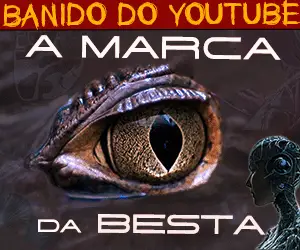 A capa do vídeo, contém um olho reptiliano